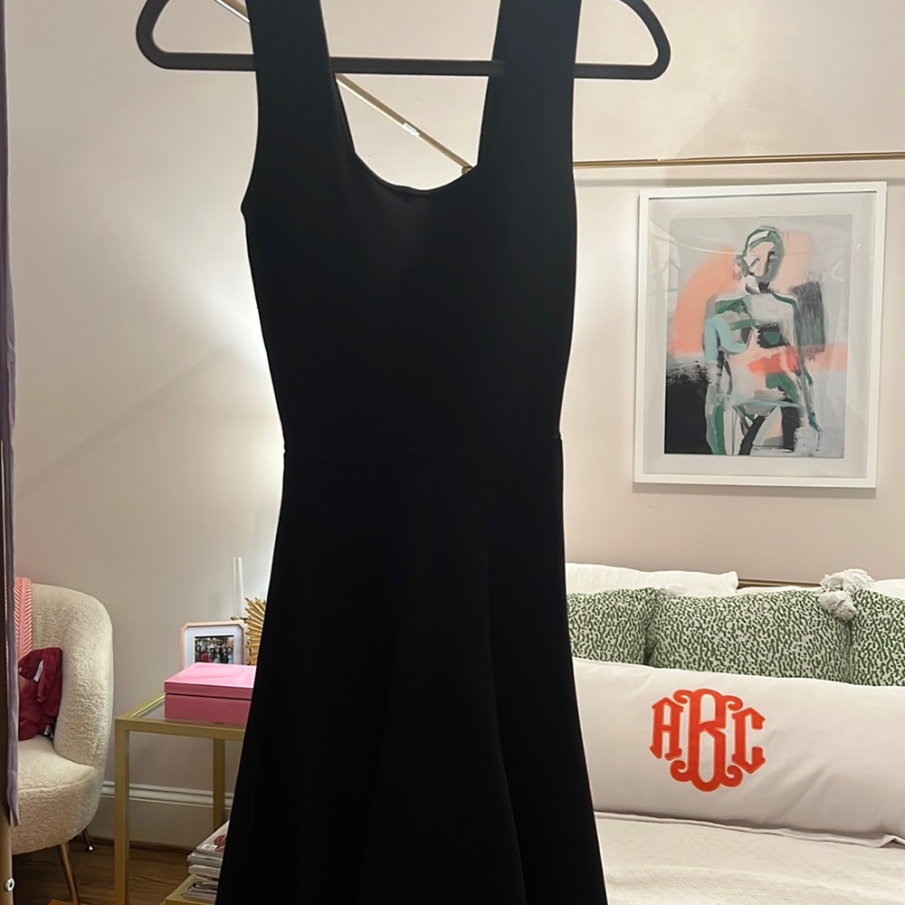 BCBG size xxs LBD black mini , cut out back